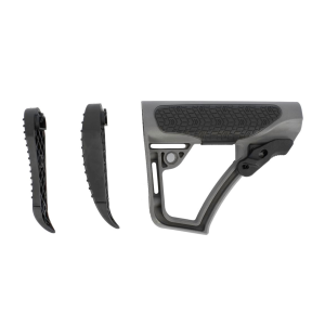 Daniel Defense 2109104179012 Collapsible Buttstock  Tornado Gray Synthetic for  AR15/M16/M4 with Mil-Spec Receiver Extension
