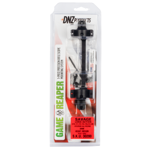 DNZ Game Reaper 1-Piece Scope Mount 30mm Rings Savage 110 Through 116 Round Rear, Long Action Matte Black Medium