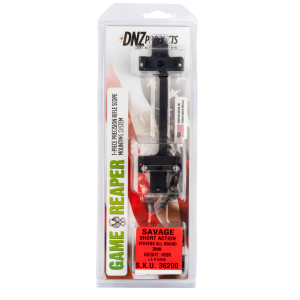 DNZ Game Reaper 1-Piece Scope Mount 30mm Rings Savage 10 Through 16 Round Rear, Short Action Matte Black High