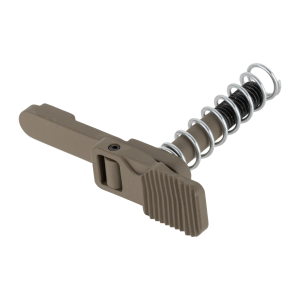 Forward Controls Design Ambidextrous AR-15 Magazine Release - Extended Serrated Lever  - FDE
