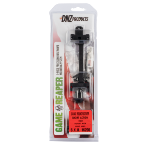DNZ 16200 Game Reaper  Savage w/Round Receiver Short Action 1 High 1-Piece Matte Black