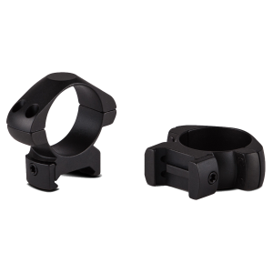 Konus 1" Medium Height Steel Scope Rings - Matte Black  Weaver/Picatinny