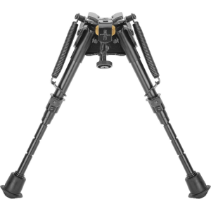 Caldwell 247142 XLA Pivot Bipod Black 6-9 Aluminum compatible with Swivel Stud