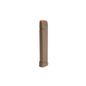 Glock 17, 17L, 18, 19, 19x, 26, 34, 35, 47, 49 Gen 5 Magazine 9mm Luger 33-Round Polymer Flat Dark Earth