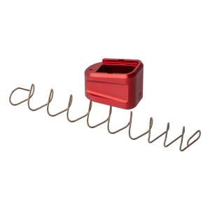 Strike Extended Mag Plate Red Aluminum Fits Glock G19 by Strike Industries