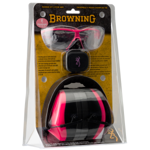 Browning Eye and Ear Protection Range Kit - Pink