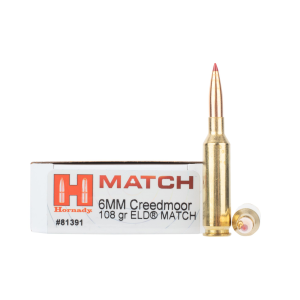 Match Ammo 6mm Creedmoor 108gr Eld Match - 6mm Creedmoor 108gr Eld Match 20/Box