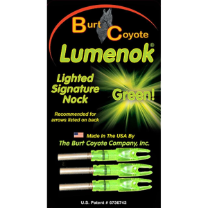GWS Lighted Nocks Green S 3 pk. - Gws