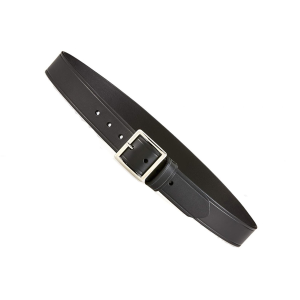 Aker Leather Garrison Pant Belt  - Black Plain - 1 1/2" - Aker Leather