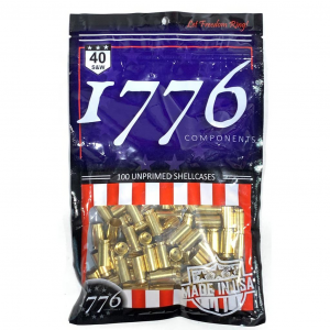 1776 USA Unprimed Brass 40 S&W 100 pc. on sale now for $22.99 1776 USA Unprimed Brass 40 S&W 100 pc.