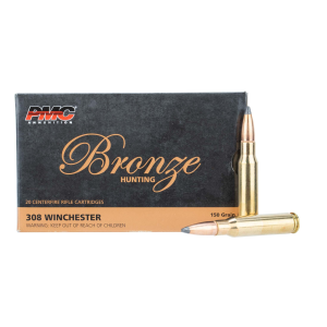PMC 308SP Bronze  308 Win 150 gr Pointed Soft Point (PSP) 20 Bx/ 40 Cs