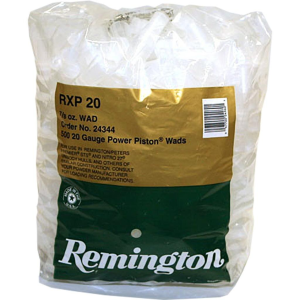 Remington Target Power Piston Shotshell Wads One Piece 20 ga. 7/8 oz. 500 pack - Remington