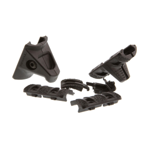 Ar-15 Direct Thread Xtm Handstop Kit Polymer - Xtm Picatinny Handstop Kit For Ar-15 Black