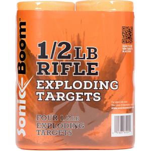Sonic Boom Exploding Rifle Targets 1/2 lb. 4 pk. - Sonic Boom