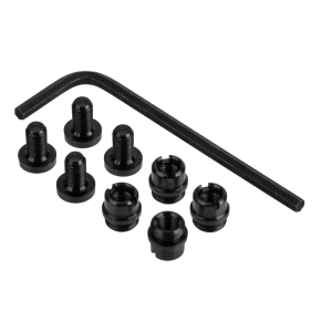 Nighthawk Custom 1911 Grip Screws and Bushings Set - Hex Head - Carbon