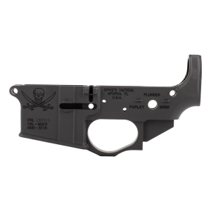 Spikes Tactical AR-15 Lower Receiver - Calico Jack Logo - Stripped Lower - BLEM