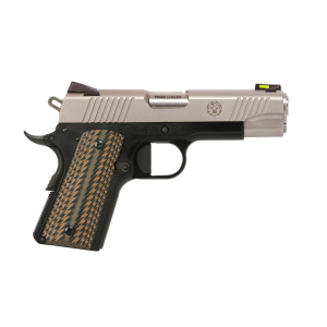 Ruger SR1911 Black / Stainless 9mm 4.25 Barrel 7-Rounds w/ G10 Desert Brown Grips
