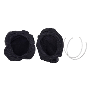 Noisefighters Heatsync Sweat-Wicking Ear Pad Covers for Headsets - Black - 1 Pair - Noisefighters