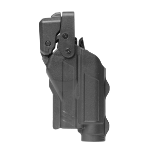 Rapid Force By Alien Gear Level 3 Duty Holster - Mid Ride Belt Slide - Glock 19/19X/19 MOS/23 (Gen 1-4)/44/45/45 MOS, Glock 17/17 MOS/22 (Gen 1-4)/47/47 MOS - Matte Black - Left Hand - Compact Light - No Axon