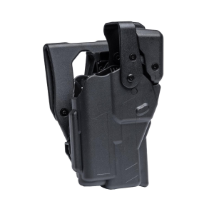 Rapid Force By Alien Gear Level 3 Duty Holster - Mid Ride Belt Slide - Glock 19/19X/19 MOS/23 (Gen 1-4)/44/45/45 MOS, Glock 17/17 MOS/22 (Gen 1-4)/47/47 MOS - Matte Black - Right Hand - Compact Light - No Axon