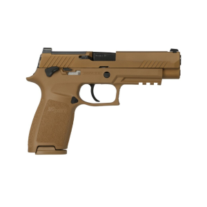 SIG Sauer Off Duty M17 Optic Ready 9mm Pistol With ROMEO M17 - Mod Poly X Grip - Manual Safety - 4.7" - 21 Round - Coyote - QUALIFIED INDIVIDUALS ONLY