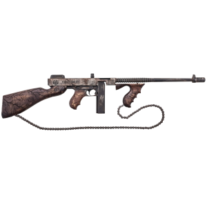 Thompson T150DC8 1927A-1 Wastelander .45 Cal 50+1 18 Finned Barrel, Aluminum Receiver, Fixed Stock