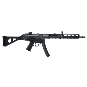 Heckler & Koch PI SP5L 9mm Luger Semi-Auto Pistol - Black - 16.5" - 10 Round - Brace