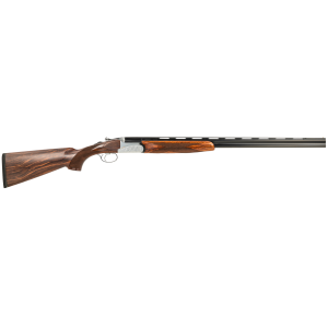 Fausti Usa, Inc 15403 Caledon 410 Gauge 3 2rd 26 Blued Barrel, Engraved Stainless Rec, Wood Laser Grain Stock, Metallic Bead Sight