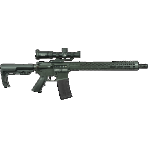 Black Rain Ordnance Spec15 5.56 16" - AR-15 Rifle - 1x 30rd Mag - w/ Alpen Scope - Grey
