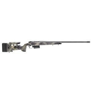 Bergara B-14 HMR Wilderness Bolt Action Rifle 308 Winchester 20" Sniper Gray Threaded Barrel Cerakote Sniper Gray Frame Woodland Camo Adjustable Comb Stock