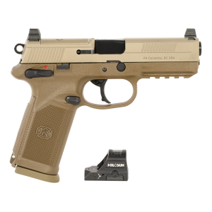 FN FNX-45 Tactical Flat Dark Earth .45 ACP 5.3 Barrel 10-Rounds w/ Holosun 407C  5 Mags