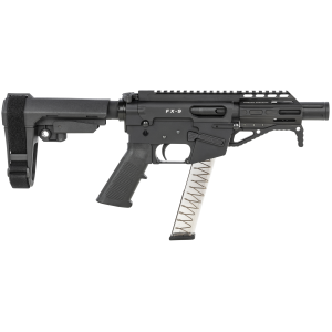 Freedom Ordnance FX9P4S 9mm Luger Semi-Auto Pistol - Black - 4.0" - KAK Shockwave