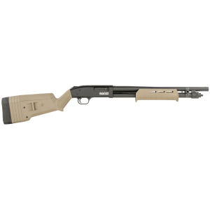 Mossberg 51608 590S  Compact 12 Gauge Pump 3 9+1 18.50 Drilled & Tapped Receiver, Synthetic Stock