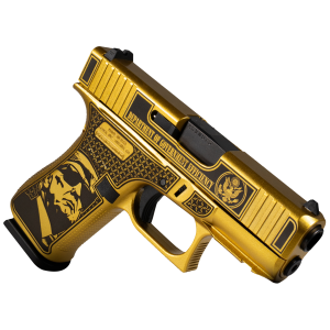 GLOCK 43X 9mm Pistol - 3.41" - Gold Doge - 3x 10rd Mags