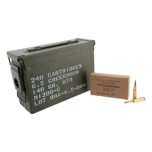 Black Hills Ammunition 6.5 Creedmoor 140 Gr Open Tip Match (OTM) 240rd Can