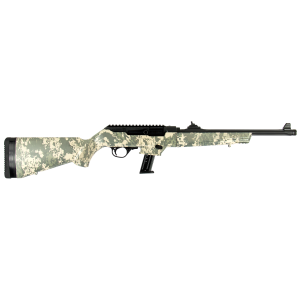 Ruger PC Carbine Digital Camo 9mm 16.12 Barrel 17-Rounds Adjustable Ghost Ring Sight
