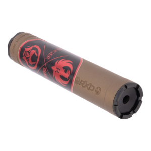 Rxd22ti 22lr/5.7 Caliber Rifle Suppressor W/Rxd674 Muzzle Brake - Rxd22ti 22lr/5.7 Silencer W/Rxd674 1/2''''-28 Muzz Brake Bronze