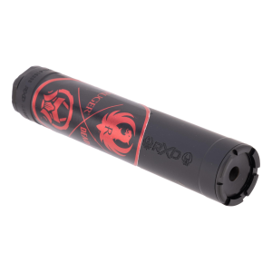 Rxd22ti 22lr/5.7 Caliber Rifle Suppressor W/Rxd674 Muzzle Brake - Rxd22ti 22lr/5.7 Silencer W/Rxd674 1/2''''-28 Muzzle Brake Blk