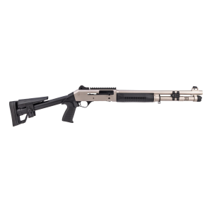 Panzer Arms M4 Marine Tactical Semi-Automatic 12 Gauge Shotgun - 18.5" - Nickel