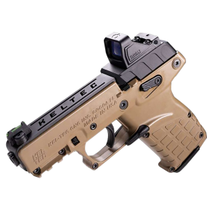 Kel-Tec P17 w/Optic Bundle Tan .22 LR 1.8 Barrel 16-Rounds w/ Viridian RFX-11 Green Dot