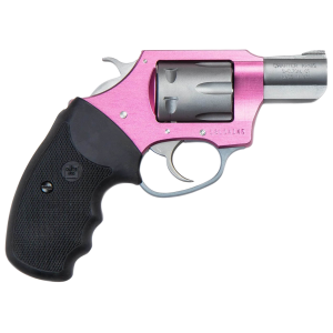 Charter Arms 52230 Pathfinder Lite Pink Lady Revolver Single/Double 22 Long Rifle (LR) 2 6 Rd Black Rubber Grip Stainless