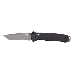 Benchmade Bailout Folding Knife - Black Aluminum - Plain Edge