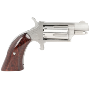 North American Arms 1.125" Boot Grip 22 Magnum Revolver, Stainless - 22MSGBG