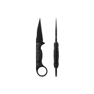 Toor Knives Jank Shank W Fixed Blade Wharncliffe Knife, Socom Black