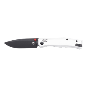 CobraTec Knives Regent EDC Folding Knife Drop Point Silver - Smooth Action, Ideal for Everyday Carry and Tactical Use - CTRGTSIL