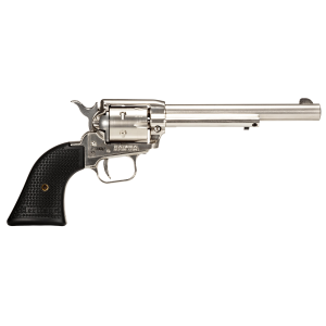 Heritage Firearms Rough Rider Nickel .22 LR 6.5 Barrel 6-Rounds Black Polymer Grips