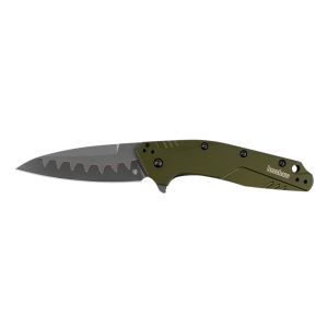 Kershaw Dividend 3" Drop Point Assisted Folding Knife, Black - 1812OLCB
