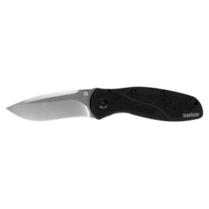 Kershaw 1670S30V Blur  3.40 Drop Point Plain Powdered Stonewashed S30V SS Black Anodized Aluminum Handle Folding