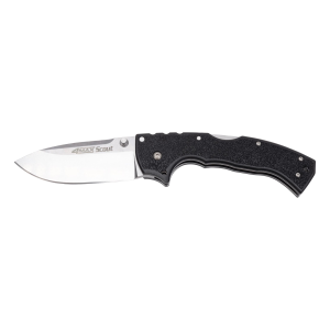 Cold Steel CS-62RQ 4-Max Scout 4 Folding Drop Point Plain AUS 10A Steel Blade Black Griv-Ex Handle