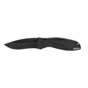 Kershaw Blur Assisted Opening Pocket Knife 3.4" Drop Point Blade Sandvik 14C28N Stainless Steel Tungsten DLC Coated Aluminum Handle Black
